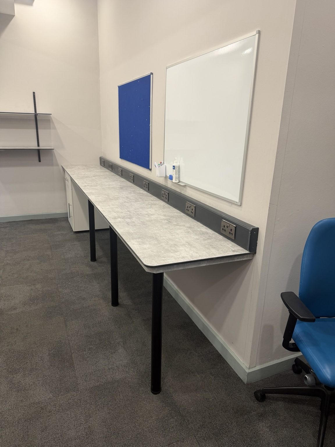 Workspace fit-out — photographed OJR Joinery work